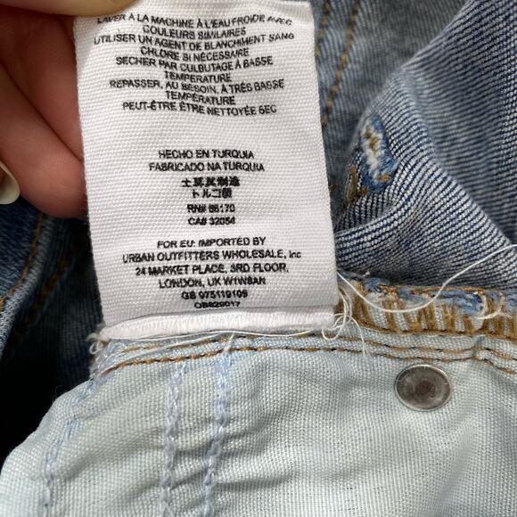 Free People Great Heights Jeans Frayed Hem Skinny Distressed Ripped Womens Sz 25 - Picture 11 of 12